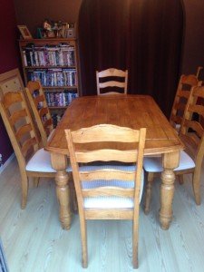 armhouse style dining table