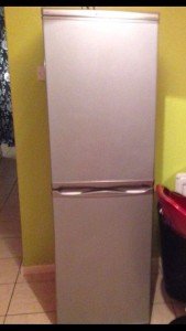 silver fridge freezer