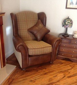 wing back armchair