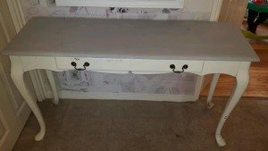 wood console table