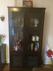 glass display cabinet