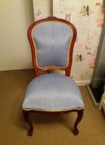 high back hall chair