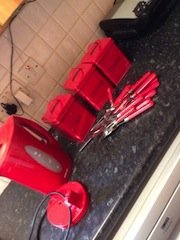 red kitchen accessories