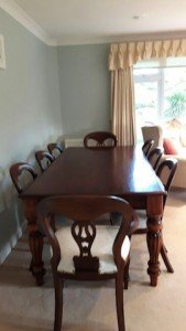 mahogany dining table