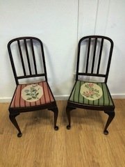 oval back hall chairs