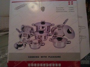 stainless steel pan set