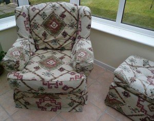 vintage reclining armchair