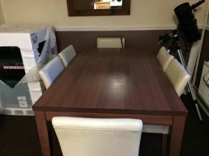 rectangular dining table