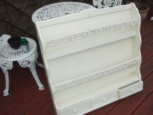 ornate shelving unit