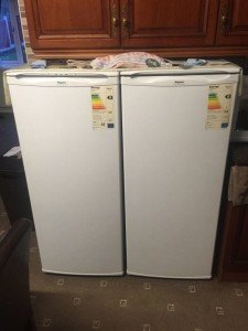 Hotpoint white fridge,