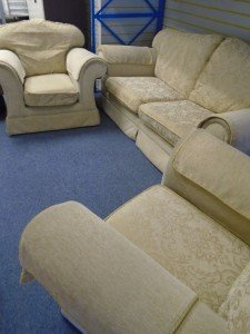 Chenille sofa suite