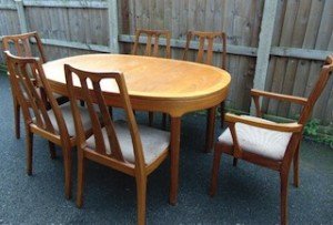 extendable vintage dining table