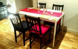 rectangular dining table