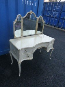 white dressing table