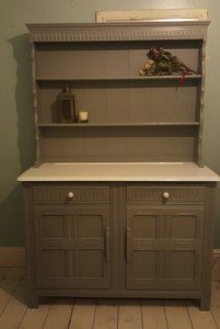 grey kitchen dresser