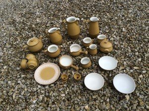 pottery tea service