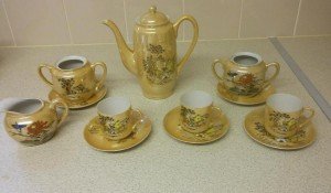 glazed tea set