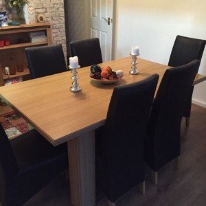 rectangular dining table
