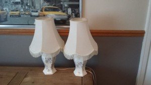 pattern porcelain lamps