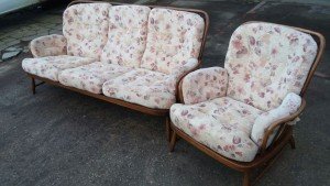 solid wood vintage sofa