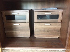 glass bedside cabinets