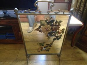 vintage fire screen