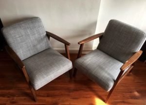 vintage armchairs